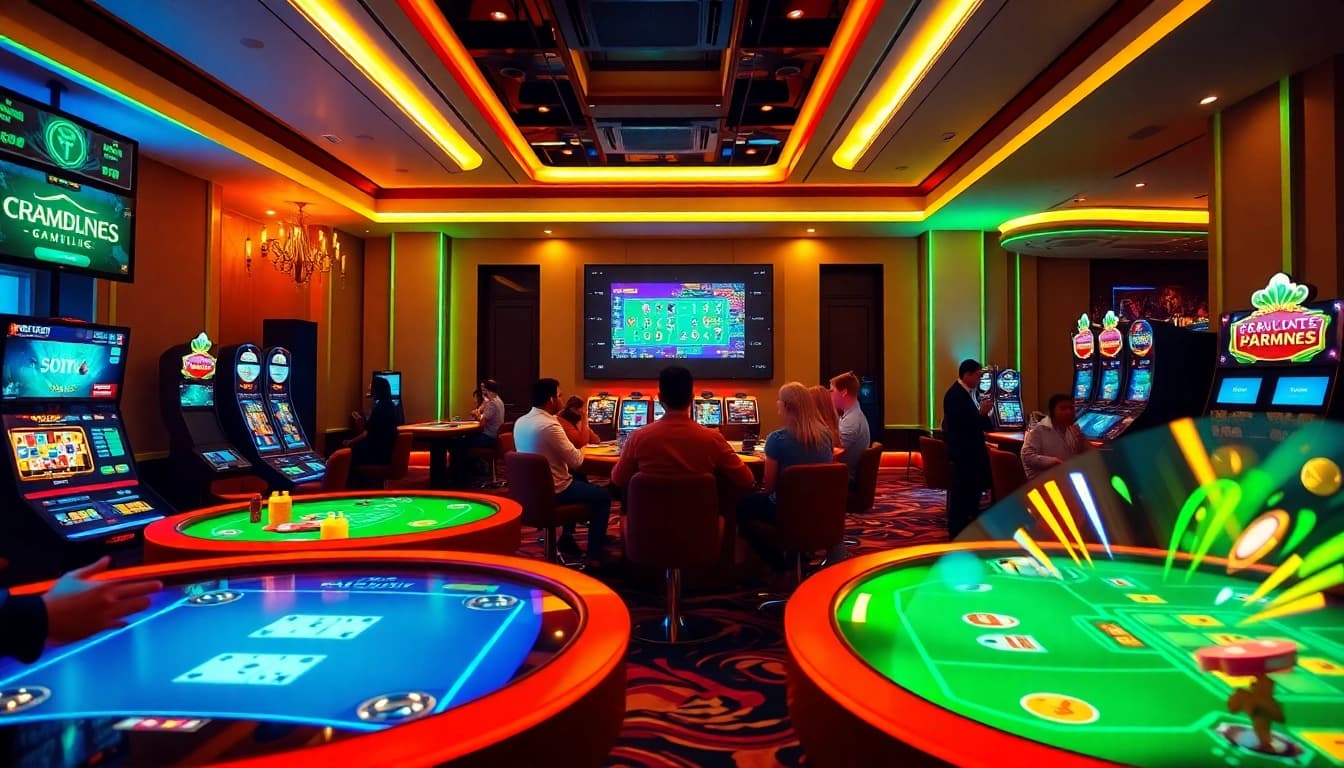 Experience engaging online gaming at MMOO with vibrant visuals and interactive tables.