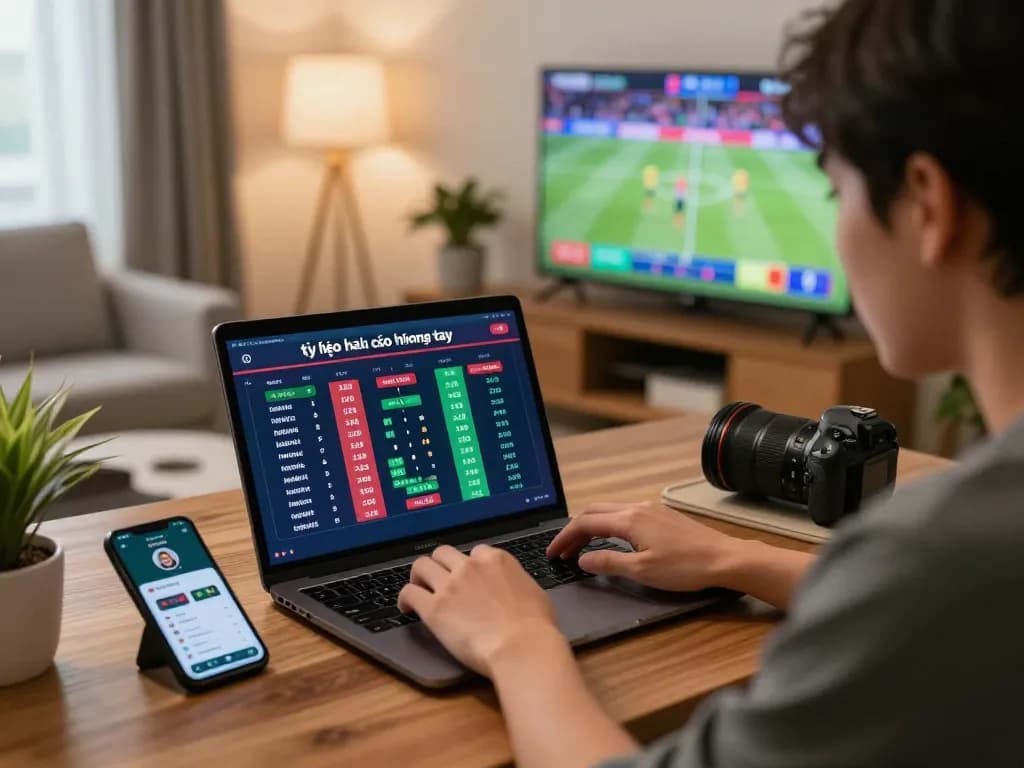 Betting on tỷ lệ kèo nhà cái hôm nay through engaging online sports betting setup.
