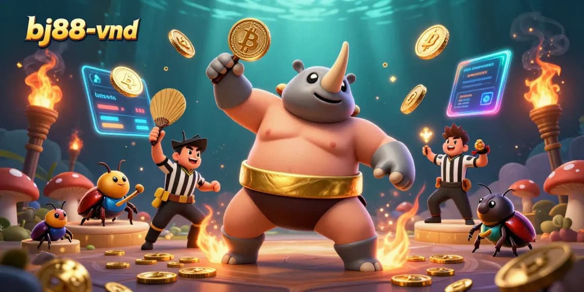 Experience luxurious gaming with bj88-vnd at our vibrant casino, featuring golden coins and thrilling action!