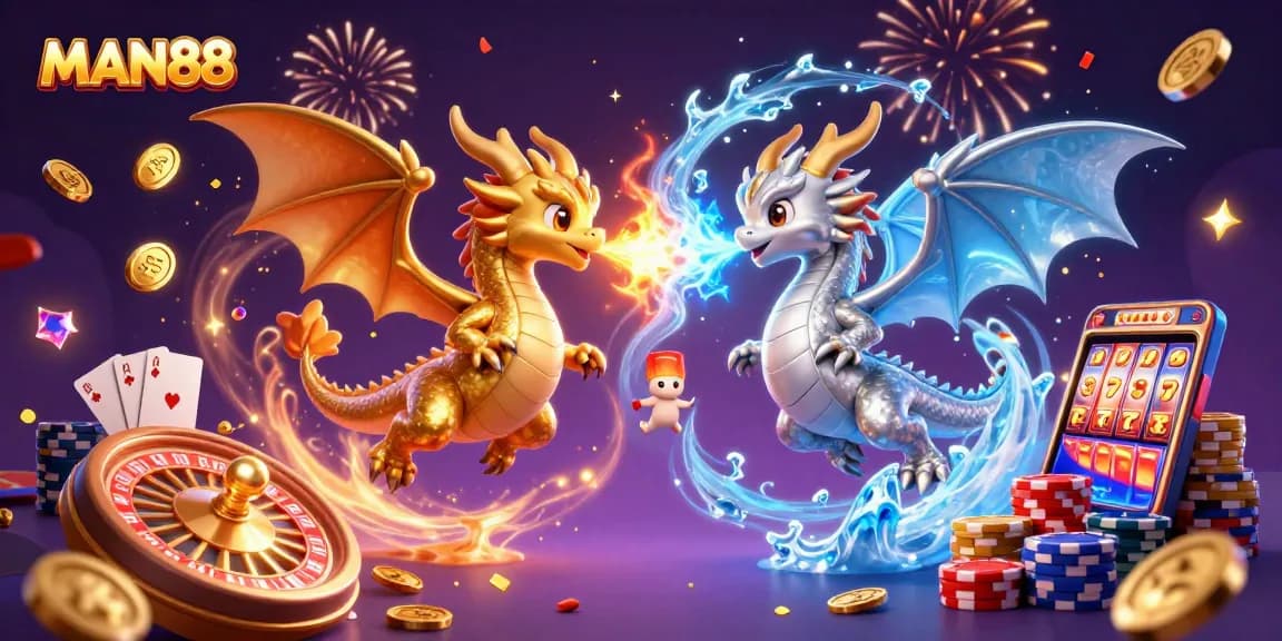 Experience the enchanting world of MAN88 with thrilling dragons, coins, and casino games.