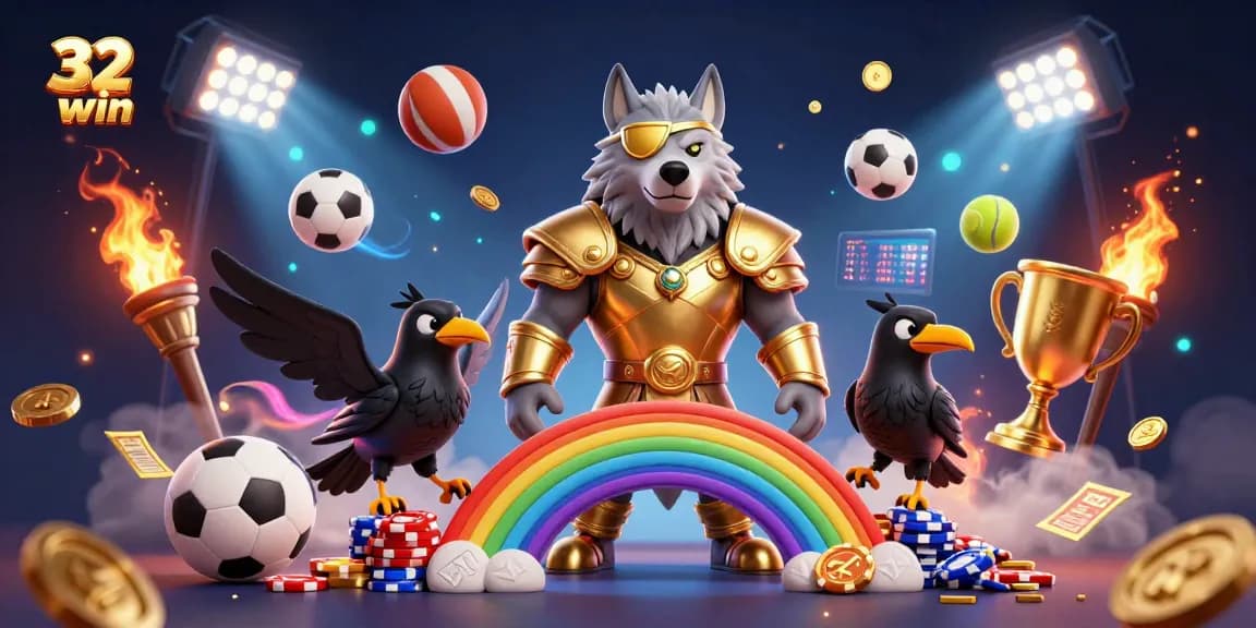 Experience thrilling gameplay at 32win with dynamic sports elements and vibrant casino visuals.