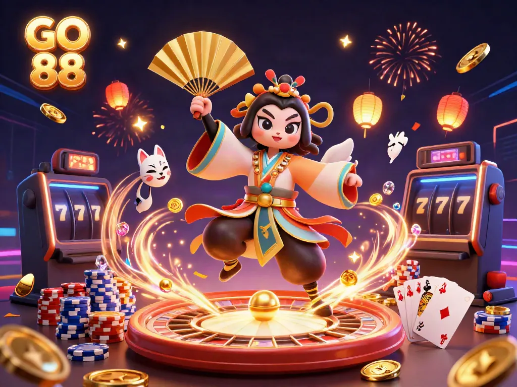 Experience the excitement of GO 88 with thrilling action, vibrant graphics, and dynamic casino elements.