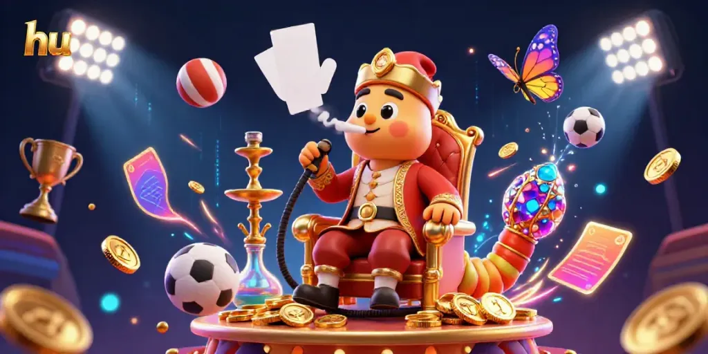 Engage in thrilling sports betting at hu with vibrant characters and dynamic elements.