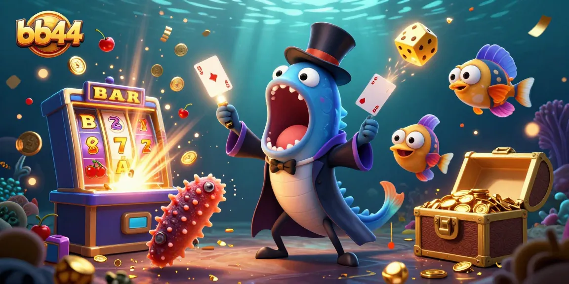 Experience vibrant casino magic with bb44 in an underwater-themed game scene full of energy.