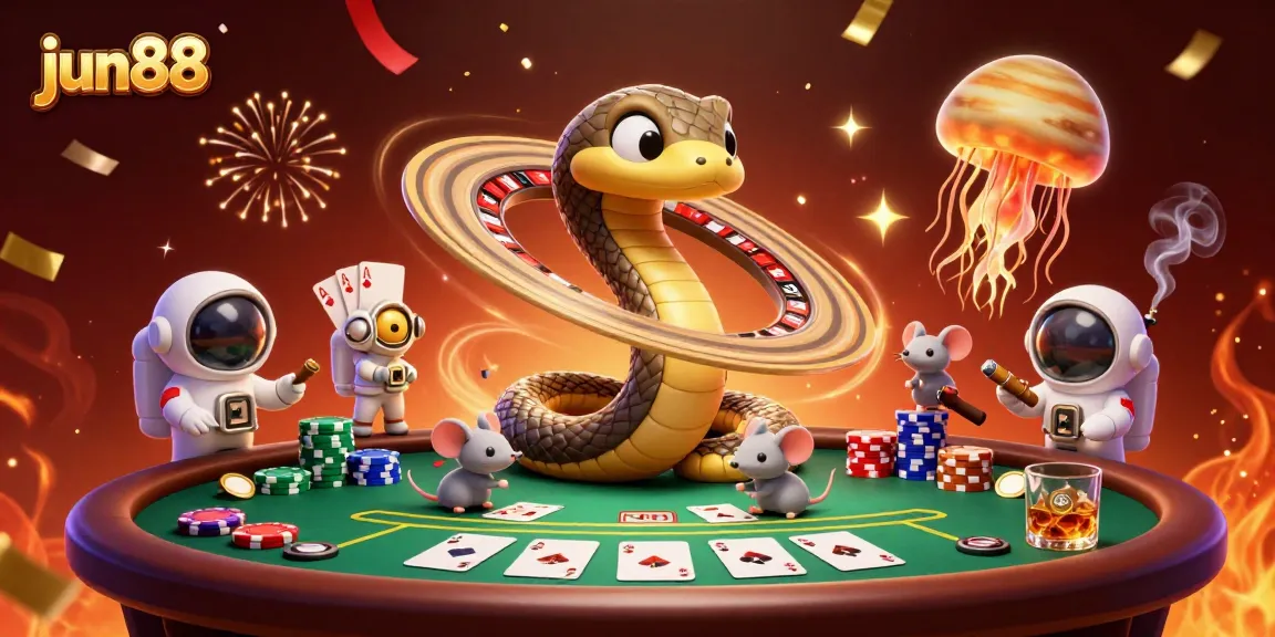 Witness the excitement of jun88 online betting with cosmic characters and playful astronaut mice!