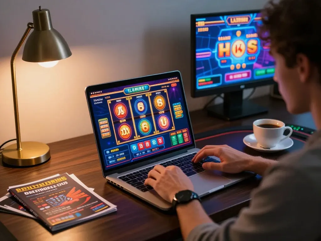 Winwin player enjoying an exciting online casino session with vibrant graphics and interactive games.