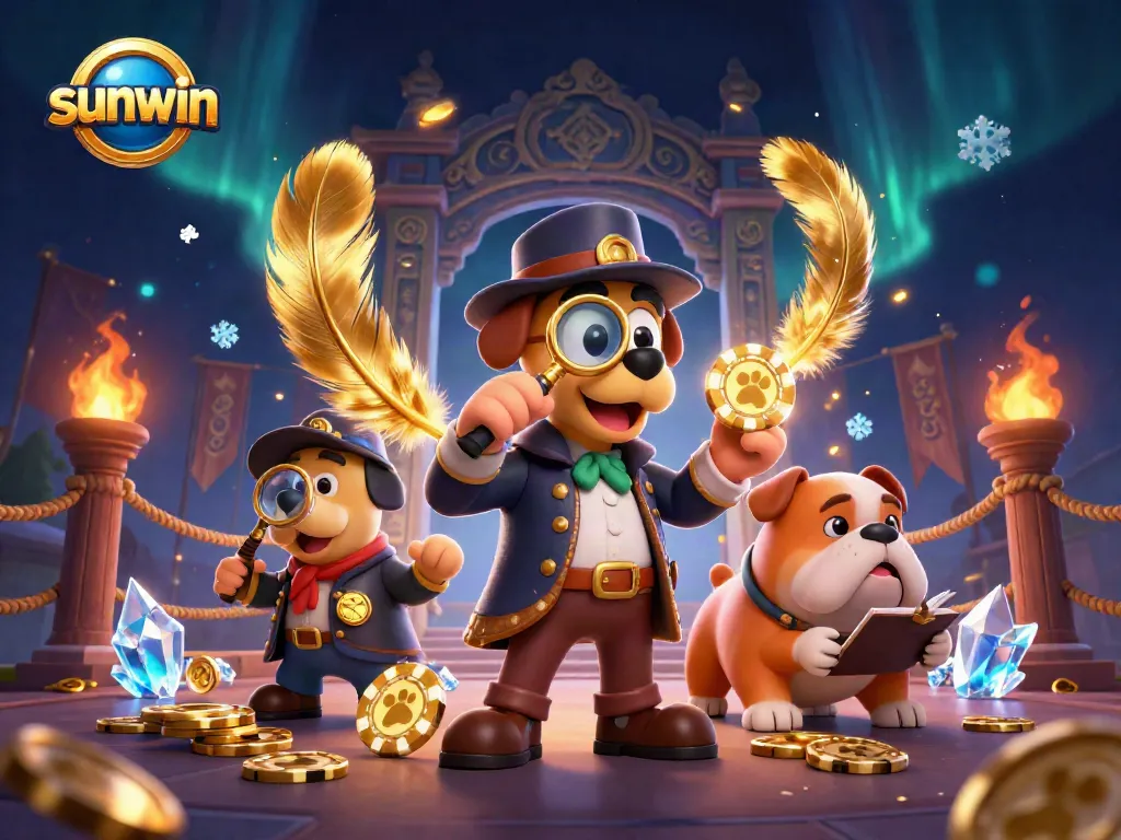 Experience the thrill of winning at sunwin with a vibrant, dynamic casino scene showcasing gambling adventures.