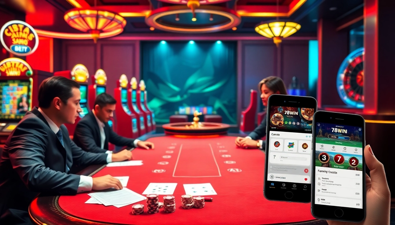 Experience the thrill of winning at 78win.id, with a vibrant casino atmosphere featuring poker and roulette.