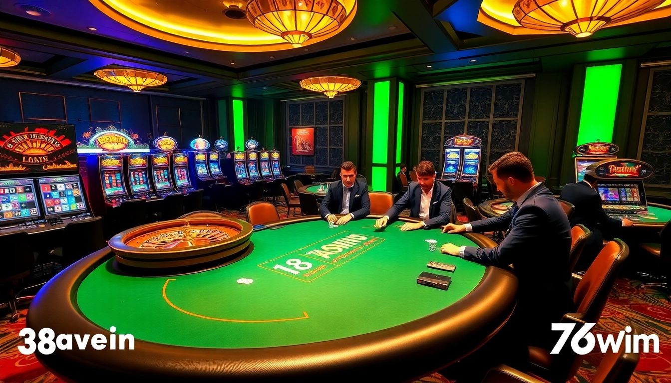 Experience the thrill of gambling at 78Win's vibrant casino with poker, roulette, and slot machines.
