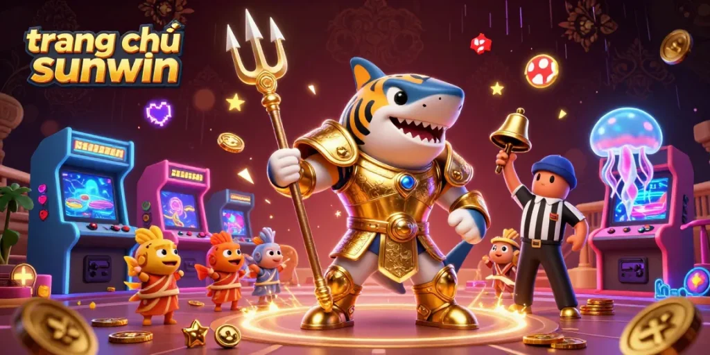Join the excitement of the gaming world with trang chủ sunwin, featuring a vibrant underwater scene and thrilling characters.
